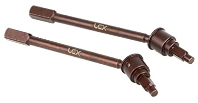LCX 1/18th RC Crawler Car Hardened Steel Front Axle Drive Shaft CVD Universal Axle Set for RC Car Axial Capra Unlimited Trail Buggy UTB18, Upgrades Parts Accessories (Universal Axle Set)