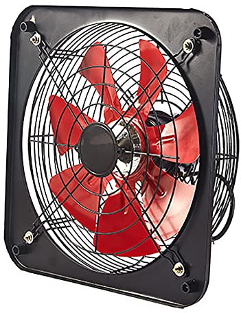 JOSBY 10 Inch Fumes Ventilation Window Fan, 1500 RPM Wall Mounted Extractor Fan, 220V Low NoiseUtility Blower for Kitchen, Warehouse, Shops, Greenhouse, Attic and Workshop