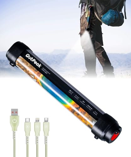 OUTPEAK 10050mAh Multifunctional Work Light Rechargeable 5 Modes IP67 Waterproof LED Night Flashlight Power Bank Strong Magnet Perfect for Emergency Outdoor Work&Challenging Situations Camping Lantern