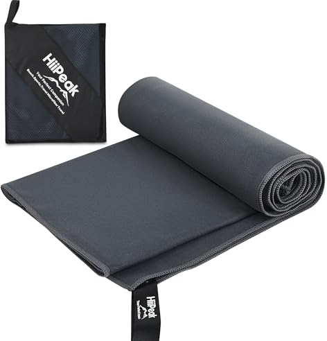 HiiPeak Mikrofaser Handtuch Kompakt und Leicht Microfaser Handtücher Fitness Schnelltrocknend microfaser Badetuch Saugfähiges Sporthandtuch Fitnessstudio Schwimm und Gym Handtuch