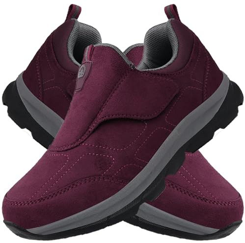 Aocase Zapatos Especiales para Juanetes de Mujer para Mujer y Hombre para diabéticos, Talla Zapatos para Caminar Suaves y Flexibles para diabéticos de Anchos Anchos,Women Red,38/240mm