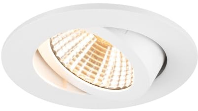 SLV NEW TRIA UNIVERSAL 68, Deckeneinbauleuchte, 2500/3000/4000K, 38°, IP 20, rund, weiß