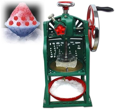MTTXY Manuelle Eiscrusher-Rasiermaschine, Handkurbel-Crushed-Eisbereiter für Den Heimgebrauch, Tragbare Schneekegelmaschine, Slushy-Maker-Maschine für Partys, Bars, Restaurants