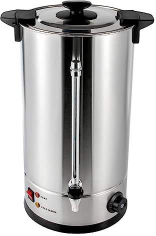 Commercial Coffee Percolator Stainless Steel Coffee Urn - Quick Brewing Hot Beverage Dispenser for Home Party Office - Keep Warm Hot Water Urn - Coffee Maker