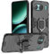 Btstring Hülle kompatibel mit Oneplus Nord 4, Militär Standard Stoßfest Handyhülle Case Hybrid Metall Ring Halter Schutzhülle Handy Hüllen Cover -Schwarz