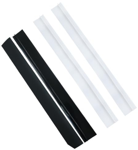 Ruban D'étanchéité en Silicone Blanc 4 Pièces Cuisine | Flexible, Antidérapant, Découpable, Lavable au Lave-vaisselle, pour Plan de Travail et Plaque de Cuisson