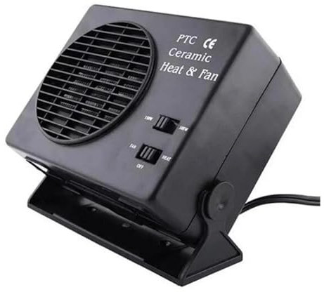 Chauffage électrique Portable for Voiture, 300W, 12V, Ventilateur de Refroidissement, désembuage, désembuage, dégivreur, sèche-Linge électrique Portable(300W)