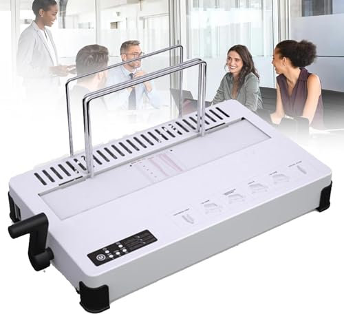 MTTXY Thermalbuchbindungsmaschine, 3-Stufe Einstellbar (60/120/210s), Bindungskapazität 1~50 Mm, Bindungsbreite 320 Mm, für Vertrag, Dokument