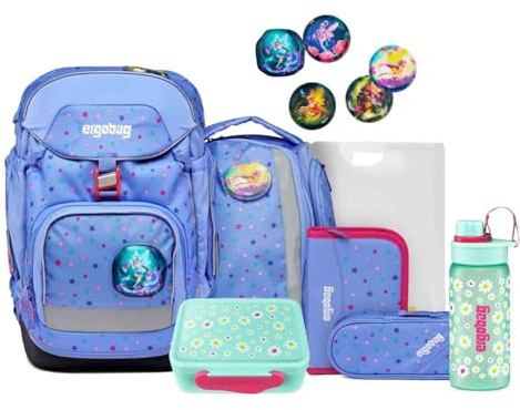 ergobag Pack Schulrucksack Set 8tlg. inkl. Lunchset (Bärzaubernd)