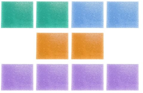 Enwye 10 Stück S66 doppelseitige Diamant-Schleifschwamm-Pads, 120 x 100 mm, kalziniertes Schleifmittel zum Schleifen von Holz, Metall und Jade, zum Entgraten
