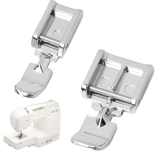 2PCS Pied à Fermeture éclair à Clipser,Pieds de Machine à Coudre,Pied presseur à Fermeture éclair à Clipser,Pied de Biche Machine a Coudre,Pied de biche pour Singer, Brother, Babylock, Euro-Pro.