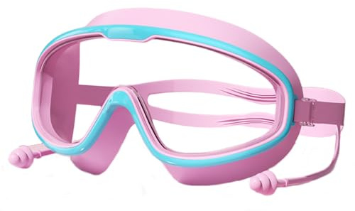 Lunette Piscine pour Enfant 3-15,lunette piscine enfant, Vue Panoramique Anti-Buée Pas de Fuite Lunettes Natation pour La Piscine et La Plage, masque plongée enfant