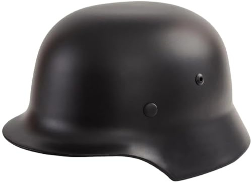 Elmetto Tedesco in Acciaio M35 M1935 Della Seconda Guerra Mondiale, Casco Di Sicurezza Della Seconda Guerra Mondiale in Acciaio Ad Alta Resistenza Con Fodera in Pelle E Cinturino Sotto Il Mento, Casco
