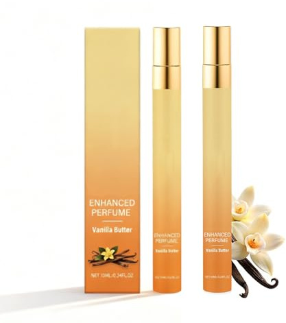 Vanilla Perfume for Women, Vanilla Parfum Longue Durée Parfums pour Femmes pour Les Cheveux et le Corps, Parfums Format Voyage Spray à L'huile (2pc)