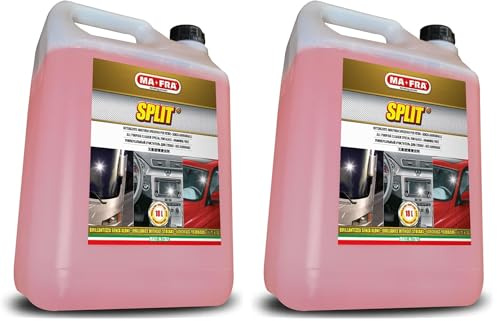 MAFRA, Split, Detergente Multiuso Specifico Per Vetri, Cristalli, Schermi LCD, Non Lascia Aloni, Senza Ammoniaca, Ideale per la Pulizia di Ambienti, Tanica da 4500 ml (Confezione da 2)