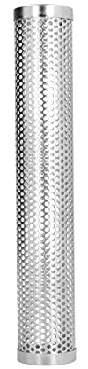 Räucherrohr aus Edelstahl, großes Fassungsvermögen, zylindrisch, abnehmbare Pellet-Räucherbox für BBQ, Grill, Outdoor, Camping, Kochen, langlebiges Räucherrohr aus Edelstahl 304 (Länge 30,6 cm x Höhe