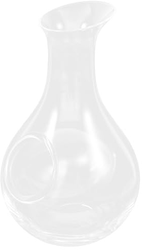 AUTSUPPL Japanese Style 385Ml Lead-Free Glass Decanter Ice Wine Pitcher Crystal Slanted Spout for Household Wine Serving