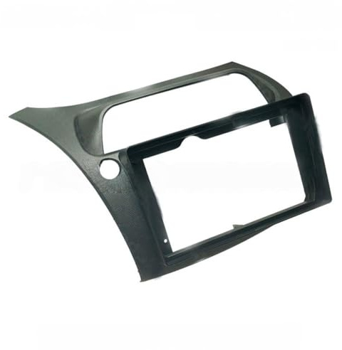 Wodsty Panel estéreo de radio de doble DIN para montaje en salpicadero, para Honda Civic, negro, Lhd/Rhd