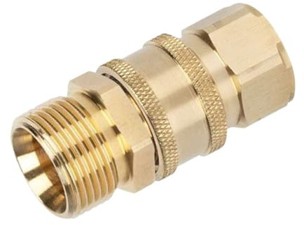 Accoppiatori in ottone a collegamento rapido Raccordi idraulici in ottone a tenuta stagna per tubi flessibili per idropulitrici Sistemi di lavaggio auto Connettore idraulico