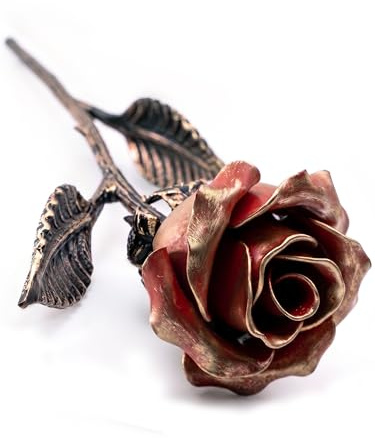 Red Metal Rose (Single Rose)