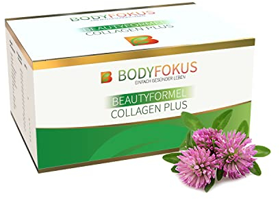 BodyFokus BeautyFormel Collagen Plus - Kollagen Pulver aus Weidehaltung + Hyaluronsäure