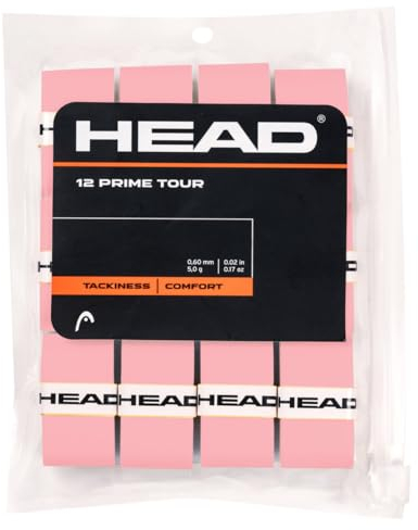 Bag 12 Pcs. Overgrip Head Prime Tour Pink