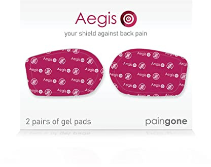 Almohadillas de gel Aegis | Masaje para el alivio del dolor y la tensión muscular, sin analgésicos químicos | Para la ciática, la estenosis, el dolor lumbar, dolor espinal y el dolor de cadera