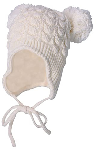 Sterntaler Baby Mädchen Mütze Baby Bommelmütze Struktur