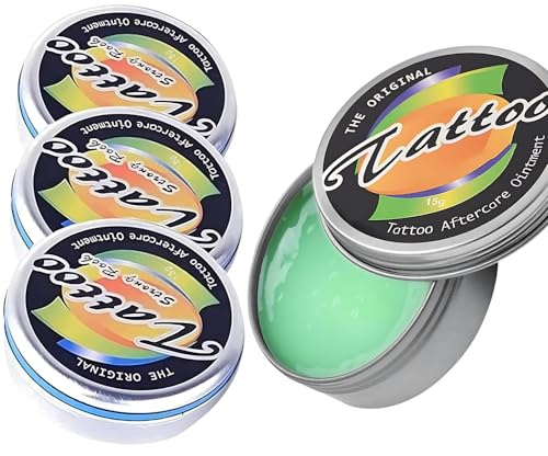 TATTOO STRONG ROCK 3 Stücke Tattoo Aufhellungsbehandlung Balsam, Nachsorge Heilcreme, Lotion Zur Farbverbesserung - Aufheller - Creme zur Nachbehandlung frischer Tattoos, 15 Gramm