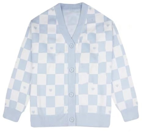 Dam Japan söt cardigan tröja Kawaii JK uniform cardigan tröja cosplay tröja, BLÅ, M