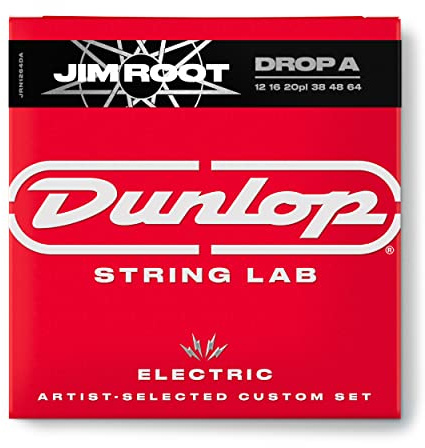 DUNLOP - JRN1246DA JIM ROOT 12-54 DROP A, Set da 6 Corde per Chitarra Elettrica