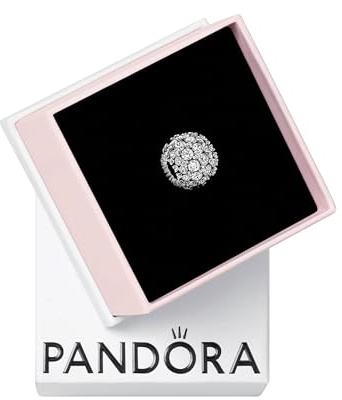 Pandora Timelss Pavé Sterling silver charm with clear cubic zirconia