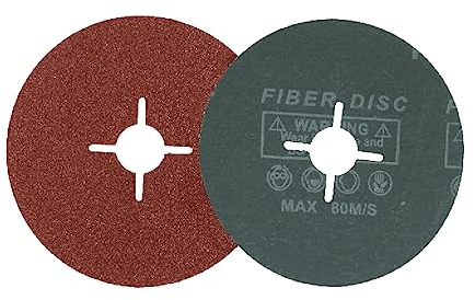 Schleifscheiben Fiberscheiben für Flex Winkelschleifer Holz Metall 125mm Fieberschleifscheiben bitte in der Auswahlliste die Körnung und die Stückzahl auswählen (50 St. K80)