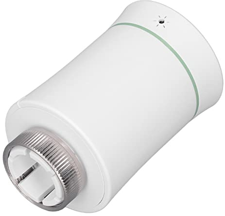 Shanrya Smart Radiator Thermostat Valve, Programmable Timing APP Control Voice Control Energy Saving Smart Temperature Control Valve IP20 Protection for Tuya for Home (White)