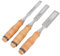 Blackspur 3pc Carbon Steel Wood Chisel Set - Brown