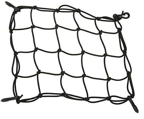 Ghzste Black Nylon Bungee Cargo Net Kayak Cargo Bungee Net Portable Boat Console Cargo Net Propel Paddle Gear Cargo Net
