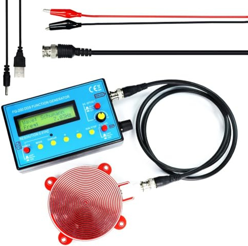 Osmond FG-200 DDS Función Generador de señal Contador de frecuencia 0.01Hz - 500KHz Fuente de señal senoidal + cuadrado + forma de