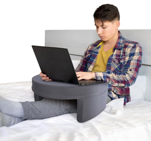 Ejoyous Schoßkissen für Gaming, Lesekissen für Bett, Gamer Kissen für Bett, Lesekissen mit Armlehnen, Schreibtischkissen, Armlehne Couch Spielkissen für Erwachsene Kinder zum Lesen Arbeite