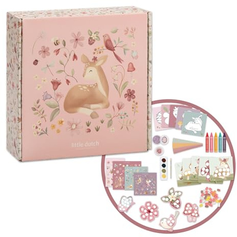 Little Dutch Bastelset Kreativitätsbox XL zum Malen, Kleben und Gestalten für Kinder - Fairy Garden