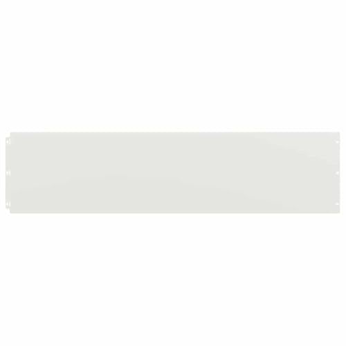 vidaXL Bordures de pelouse 10 pcs Blanc 25x103 cm Acier laminé à Froid, Bordure de Jardin, Bordure de lit de Jardin, Bordure de Paysage