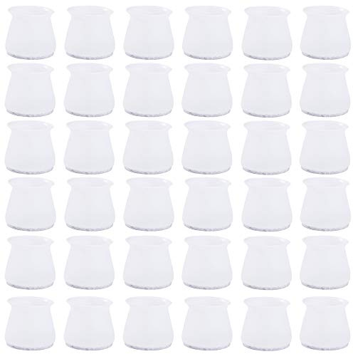 Tunejoy Protezione per Piedi Sedia in Silicone Tappi per Gambe per Sedie per Gamba Tavoli Rotondi 32-46mm 32 PCS