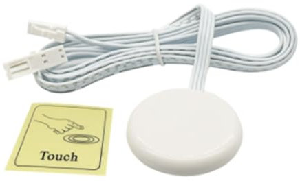 Nsssunnre Panel de Madera Penetrable, Sensor Táctil Inalámbrico, Interruptor de Luz LED, Control de Barrido Manual, Regulador de Intensidad Táctil Regulable