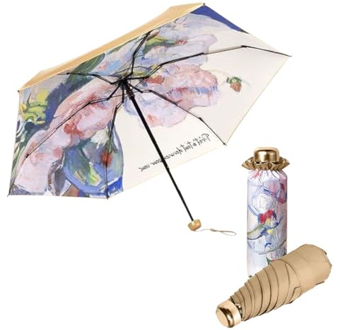 Le Monde du Parapluie Pliant Léger Protection UV Pochette Assortie