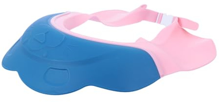 WEKADRIN Shower Hat Lightweight Pp Material Baby Bathing Protective Ear Cap Adjustable Head Circumference Protects Eyes and Ears for Kids During Bath Time