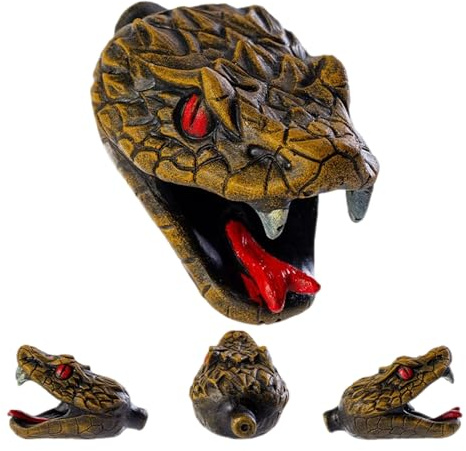 Generisch Sifflet d'Halloween - Sifflet serpent de fête - Jouet à caresser - Décoration portable pour fête d'Halloween - Extérieur - Intérieur - Fête à thème - Maison effrayante