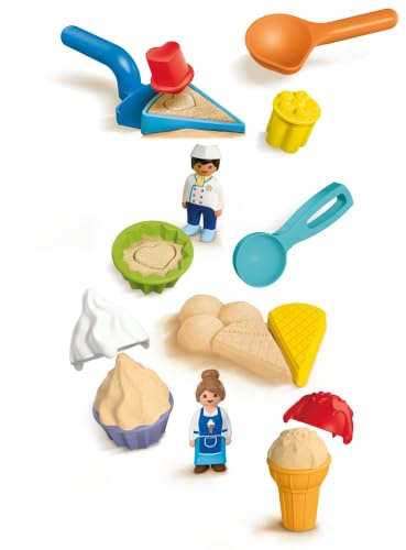 Playmobil | JUNIOR Sandset | Sandleksaksset för kreativ lek utomhus | Med tillbehör för att bygga, forma och upptäcka | Perfekt för strand och sandlåda | För barn från 1 år | 210529