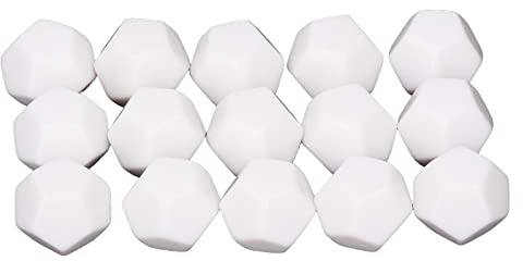 Leftwei 30 Dadi a 12 Facce, Set di Dadi Poliedrici per Giochi Didattici di Graffiti di Pittura Fai da Te con Cubi di Plastica da 2,2 Cm