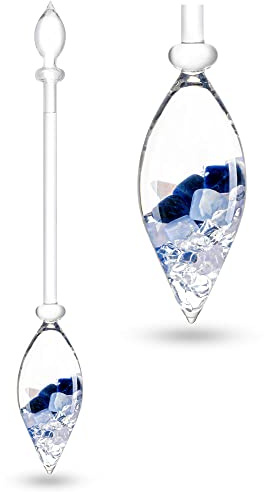 VitaJuwel Gemstone Vial Balance with Sodalite, Chalcedony & Clear Quartz - Inner Peace, Reflection & Meditation