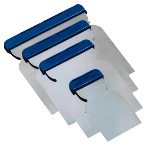 Dönges Japan-Malerspachtelsatz, rund 4 teilig, 50-80 - 100-120 mm (Japanspachtel Spachtel Malerspachtel), polierte Oberfläche, hochelastischer Kohlenstoffstahl