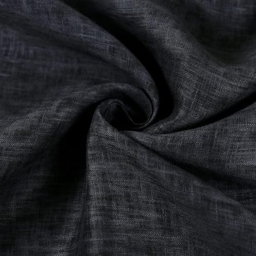 VIXDA Leinenstoff mit weicher Textur, Reiner Flachsstoff zum Nähen von Kleiderfutter, Meterware, Grün, Weiß, Blau